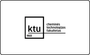 KTU Cheminės technologijos fakulteto logotipas, žymintis universiteto ekspertizę chemijos inžinerijos, pramoninės technologijos ir taikomųjų mokslų srityje.