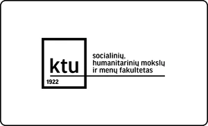 KTU Socialinių, humanitarinių mokslų ir menų fakulteto logotipas, perteikiantis universiteto kompetenciją kultūros, visuomenės mokslų, kūrybos ir humanistikos srityse.