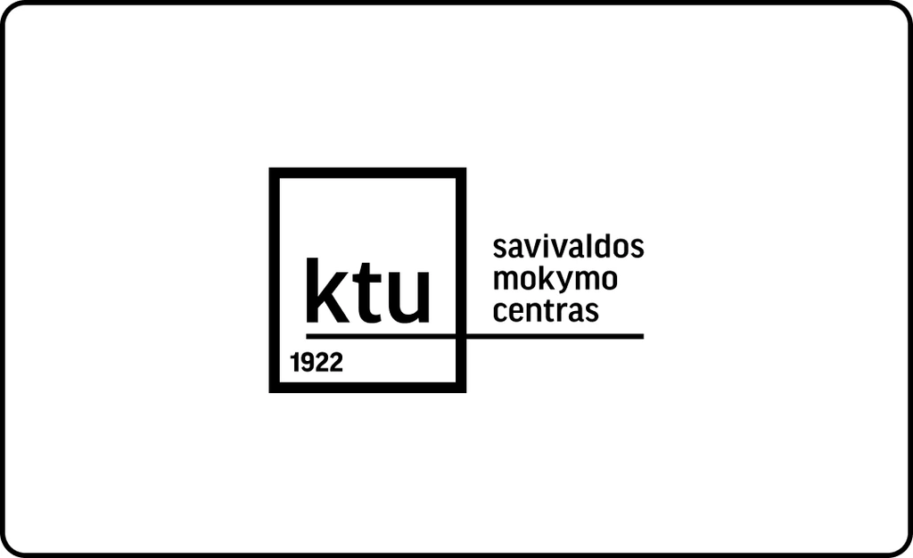 KTU Savivaldos mokymo centro logotipas, žymintis lyderystės ir savivaldos ugdymo kompetenciją.