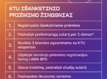 KTU prasideda išankstinis priėmimas – kviečia studijas pasirinkti anksčiau ir Kaune keliauti nemokamai
